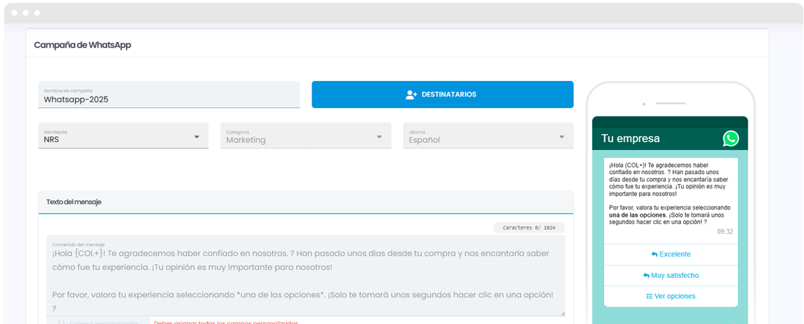 Invio WhatsApp
